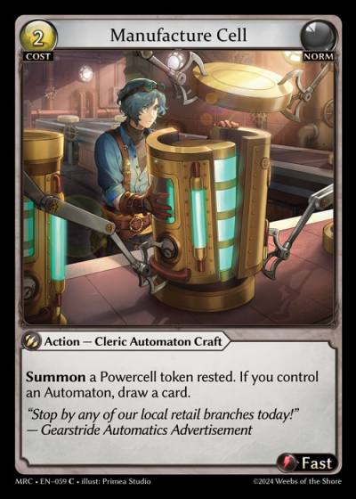 Manufacture Cell MRC-EN-059-Foil-Common (C) - Mercurial Heart - Grand Archive Card