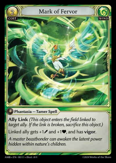 Mark of Fervor AMB-EN-183-Normal-Uncommon (U) - Mortal Ambition - Grand Archive Card