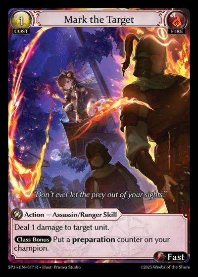 Mark the Target SP3-EN-017-Normal-Rare (R) - Supporter Pack 3 - Grand Archive Card