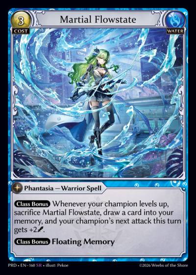 Martial Flowstate PRD-EN-160-Foil-Super Rare (SR) - .asphodel/paradise - Grand Archive Card