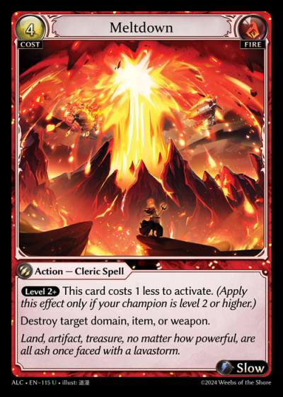 Meltdown ALC-EN-115-Foil-Uncommon (U) - Alchemical Revolution - Grand Archive Card