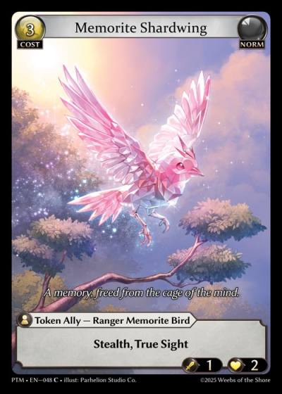 Memorite Shardwing PTM-EN-048-Normal-Common (C) - Phantom Monarchs - Grand Archive Card