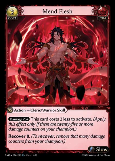 Mend Flesh AMB-EN-210-Foil-Rare (R) - Mortal Ambition - Grand Archive Card