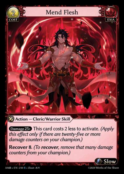 Mend Flesh AMB-EN-210-Normal-Rare (R) - Mortal Ambition - Grand Archive Card