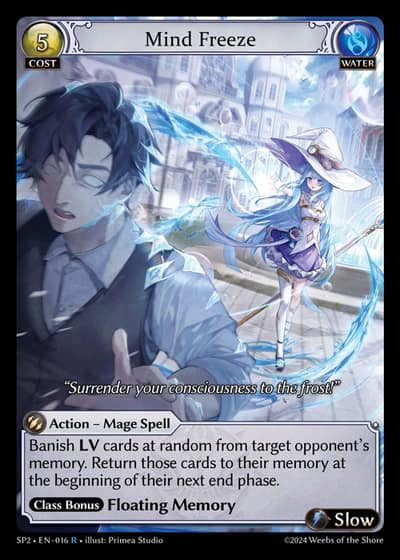 Mind Freeze SP2-EN-016-Foil-Rare (R) - Supporter Pack 2 - Grand Archive Card