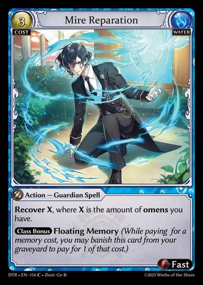 Mire Reparation DTR-EN-156-Foil-Common (C) - Distorted Reflections - Grand Archive Card