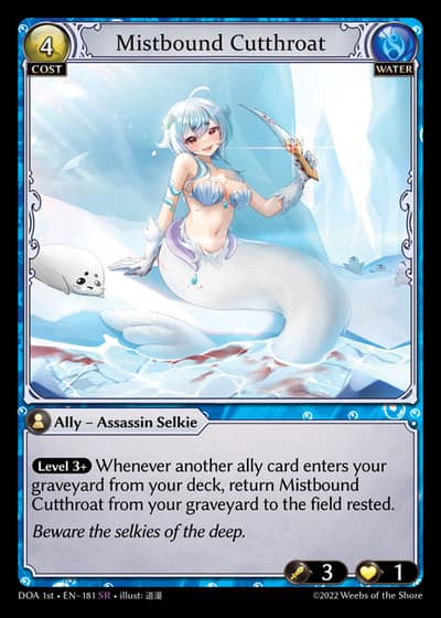 Mistbound Cutthroat DOA 1st-EN-181-Foil-Super Rare (SR) - Dawn of Ashes First Edition - Grand Archive Card