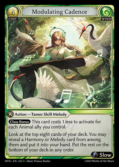 Modulating Cadence HVN-EN-164-Foil-Uncommon (U) - Abyssal Heaven - Grand Archive Card