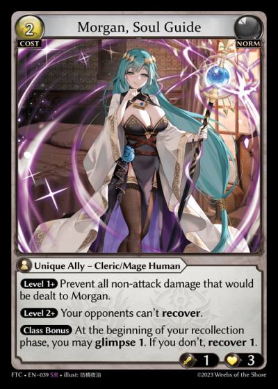 Morgan, Soul Guide FTC-EN-039-Normal-Super Rare (SR) - Fractured Crown - Grand Archive Card