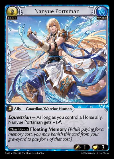 Nanyue Portsman AMB-EN-142-Normal-Common (C) - Mortal Ambition - Grand Archive Card