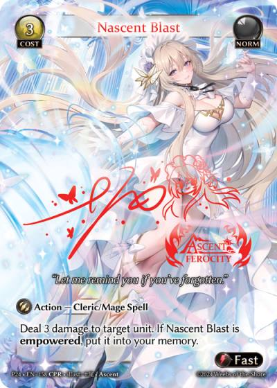 Nascent Blast P24-EN-158-Normal-Collector Promo Rare (CPR) - Promotional 2024 - Grand Archive Card
