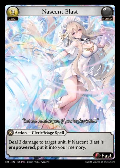 Nascent Blast P24-EN-158-Normal-Promotional Rare (PR) - Promotional 2024 - Grand Archive Card