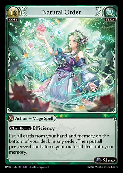 Natural Order HVN-EN-211-Foil-Super Rare (SR) - Abyssal Heaven - Grand Archive Card