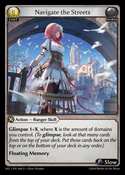 Navigate the Streets ALC-EN-064-Normal-Uncommon (U) - Alchemical Revolution - Grand Archive Card