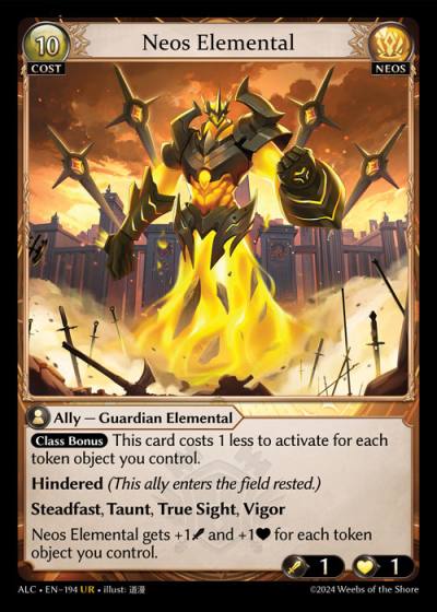 Neos Elemental ALC-EN-194-Foil-Ultra Rare (UR) - Alchemical Revolution - Grand Archive Card