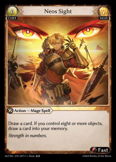 Neos Sight ALCSD-EN-097-Normal-Uncommon (U) - Alchemical Revolution Starter Decks - Grand Archive Card