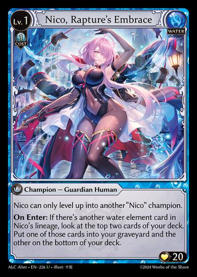 Nico, Rapture's Embrace ALC Alter-EN-226-Normal-Uncommon (U) - Alchemical Revolution Alter Edition - Grand Archive Card