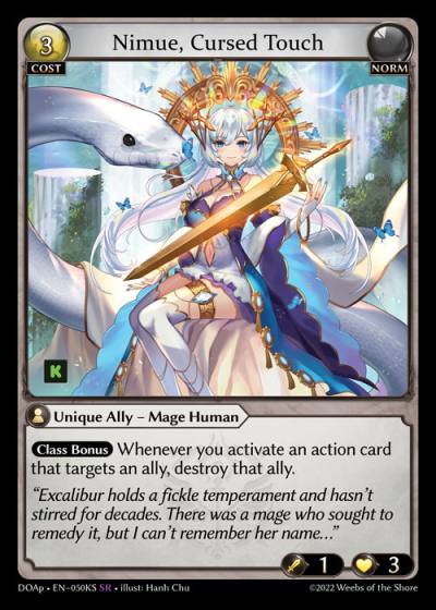 Nimue, Cursed Touch DOAp-EN-050KS-Normal-Super Rare (SR) - Dawn of Ashes Prelude - Grand Archive Card