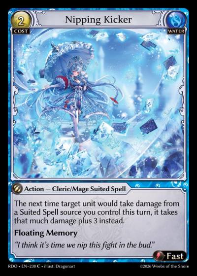 Nipping Kicker RDO-EN-238-Foil-Common (C) - Radiant Origins - Grand Archive Card