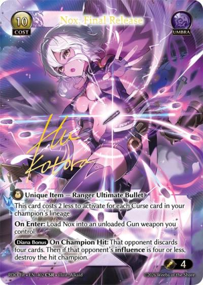 Nox, Final Release RDO 1st-EN-402-Foil-Common (C) - Radiant Origins First Edition - Grand Archive Card