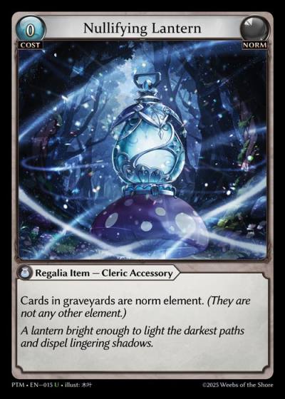 Nullifying Lantern PTM-EN-015-Foil-Uncommon (U) - Phantom Monarchs - Grand Archive Card