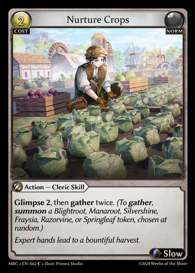 Nurture Crops MRC-EN-062-Foil-Common (C) - Mercurial Heart - Grand Archive Card