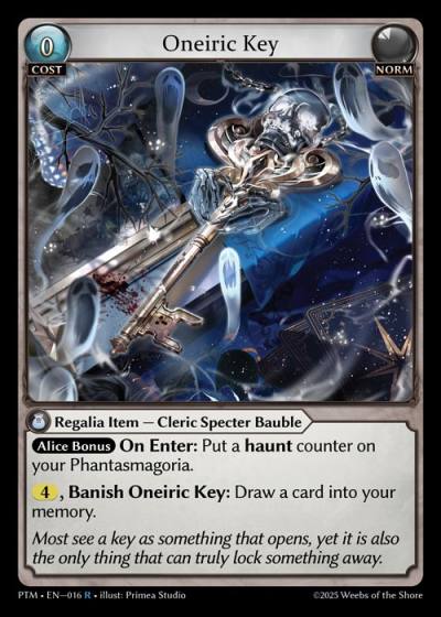 Oneiric Key PTM-EN-016-Foil-Rare (R) - Phantom Monarchs - Grand Archive Card