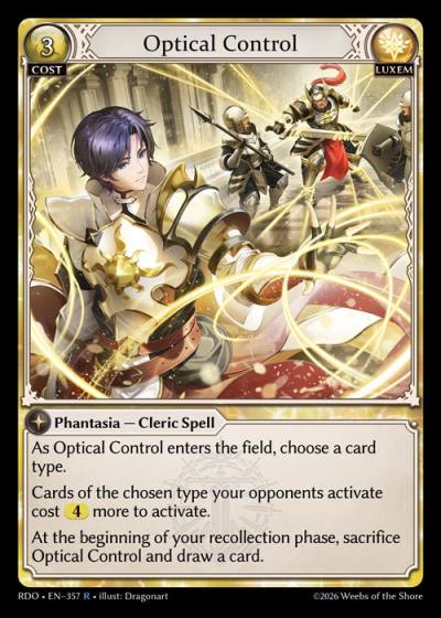 Optical Control RDO-EN-357-Foil-Rare (R) - Radiant Origins - Grand Archive Card