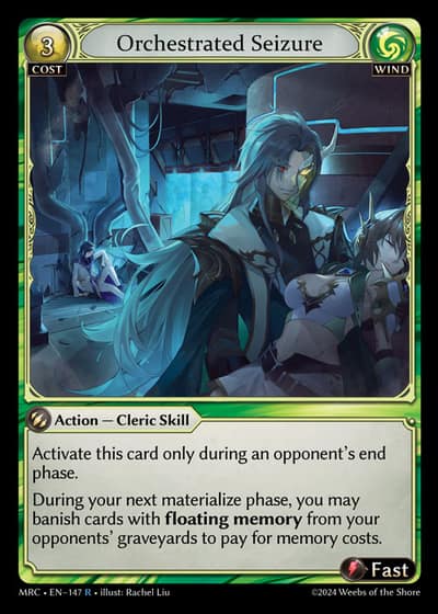 Orchestrated Seizure MRC-EN-147-Foil-Rare (R) - Mercurial Heart - Grand Archive Card