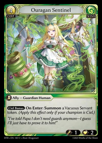 Ouragan Sentinel DTR-EN-183-Foil-Uncommon (U) - Distorted Reflections - Grand Archive Card
