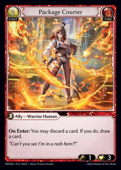 Package Courier PRDSD-EN-038-Normal-Common (C) - .asphodel/paradise Starter Decks - Grand Archive Card