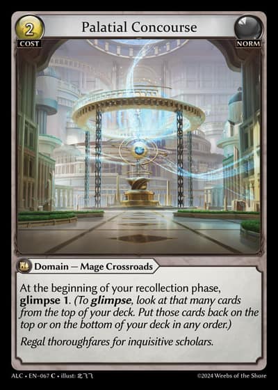 Palatial Concourse ALC-EN-067-Foil-Common (C) - Alchemical Revolution - Grand Archive Card