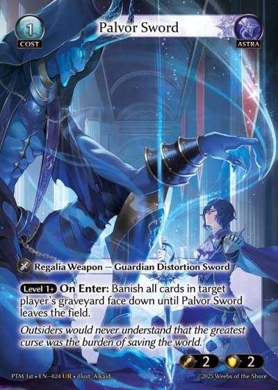 Palvor Sword PTM 1st-EN-024-Normal-Ultra Rare (UR) - Phantom Monarchs First Edition - Grand Archive Card