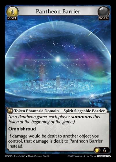 Pantheon Barrier RDOP-EN-049-Normal-Common (C) - Radiant Origins: Pantheon - Grand Archive Card