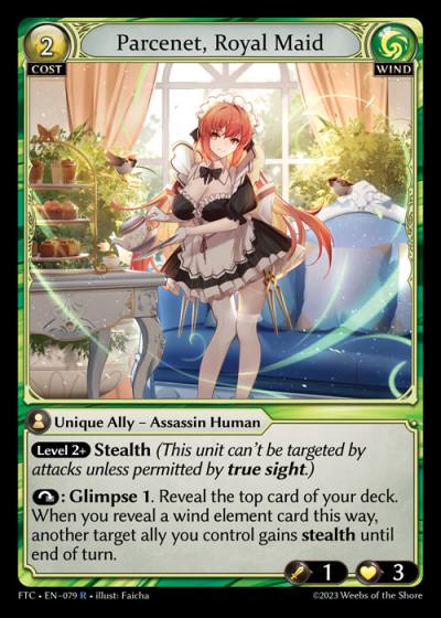 Parcenet, Royal Maid FTC-EN-079-Normal-Rare (R) - Fractured Crown - Grand Archive Card