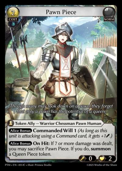 Pawn Piece PTM-EN-055-Foil-Common (C) - Phantom Monarchs - Grand Archive Card