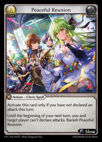 Peaceful Reunion FTC-EN-041-Foil-Common (C) - Fractured Crown - Grand Archive Card