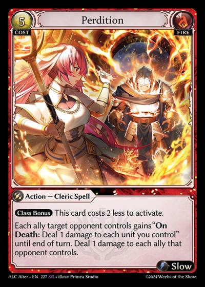 Perdition ALC Alter-EN-227-Normal-Super Rare (SR) - Alchemical Revolution Alter Edition - Grand Archive Card