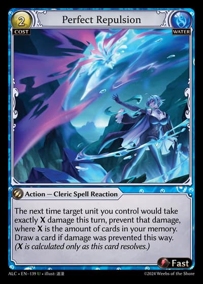 Perfect Repulsion ALC-EN-139-Foil-Uncommon (U) - Alchemical Revolution - Grand Archive Card