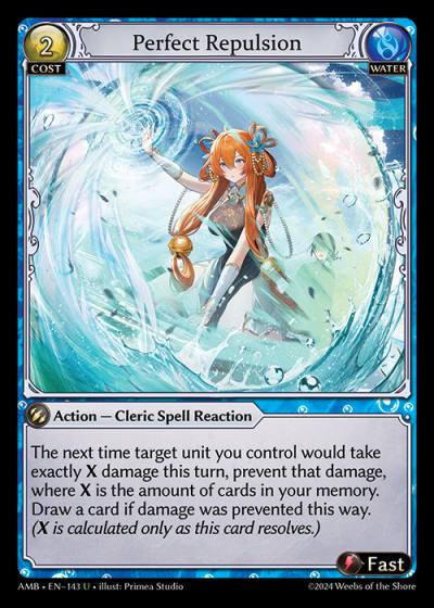 Perfect Repulsion AMB-EN-143-Normal-Uncommon (U) - Mortal Ambition - Grand Archive Card