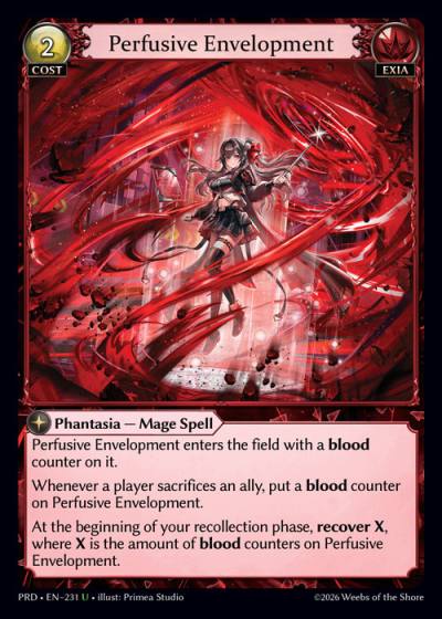 Perfusive Envelopment PRD-EN-231-Foil-Uncommon (U) - .asphodel/paradise - Grand Archive Card