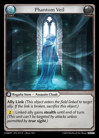 Phantom Veil AMBDP-EN-017-Normal-Common (C) - Mortal Ambition Draft Pack - Grand Archive Card