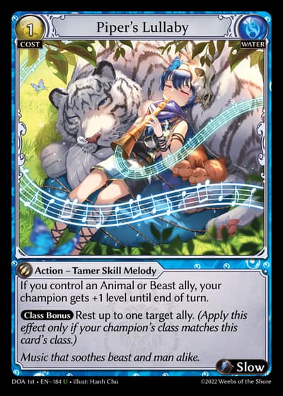 Piper's Lullaby DOA 1st-EN-184-Foil-Uncommon (U) - Dawn of Ashes First Edition - Grand Archive Card