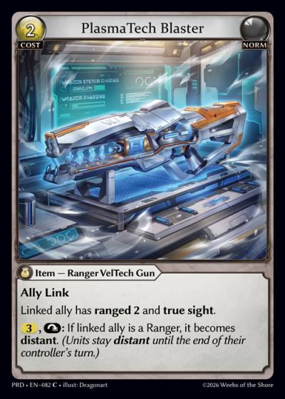 PlasmaTech Blaster PRD-EN-082-Foil-Common (C) - .asphodel/paradise - Grand Archive Card