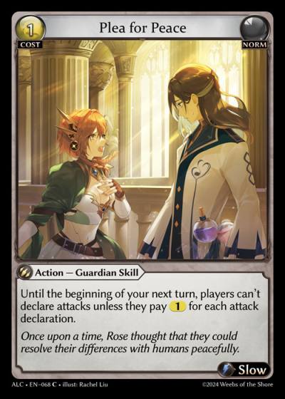 Plea for Peace ALC-EN-068-Foil-Common (C) - Alchemical Revolution - Grand Archive Card