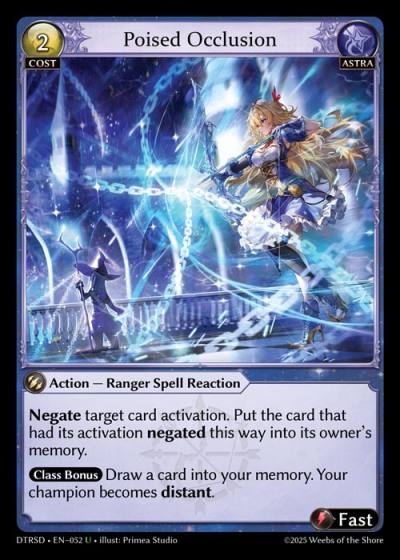 Poised Occlusion DTRSD-EN-052-Normal-Uncommon (U) - Distorted Reflections Starter Decks - Grand Archive Card