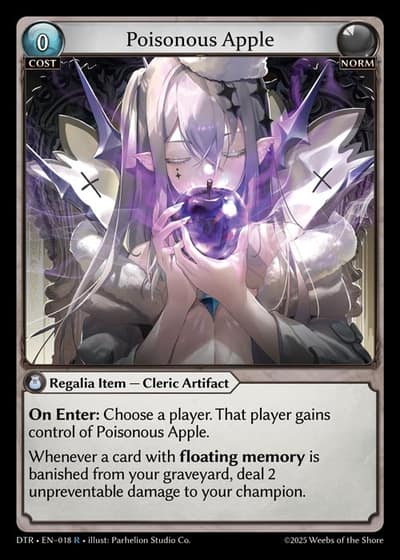 Poisonous Apple DTR-EN-018-Foil-Rare (R) - Distorted Reflections - Grand Archive Card