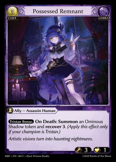 Possessed Remnant MRC-EN-184-Foil-Uncommon (U) - Mercurial Heart - Grand Archive Card