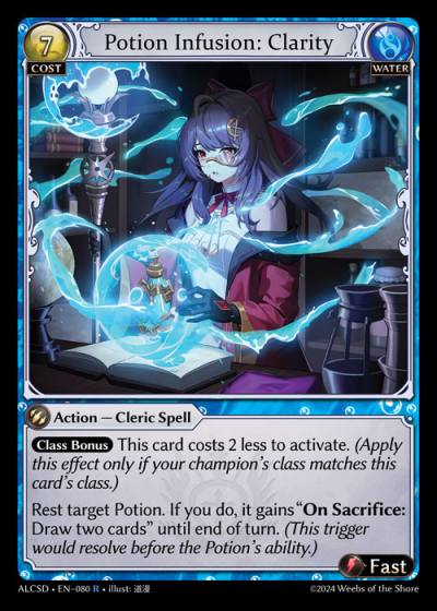 Potion Infusion: Clarity ALCSD-EN-080-Normal-Rare (R) - Alchemical Revolution Starter Decks - Grand Archive Card