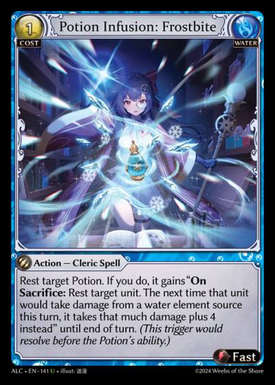 Potion Infusion: Frostbite ALC-EN-141-Normal-Uncommon (U) - Alchemical Revolution - Grand Archive Card